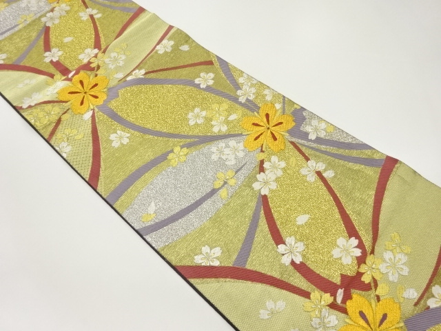 JAPANESE FUKURO OBI / WOVEN SAKURA